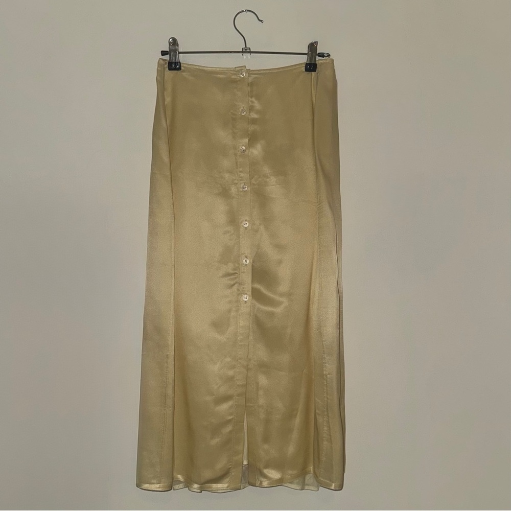 ACNE STUDIOS yellow Button-Down Skirt